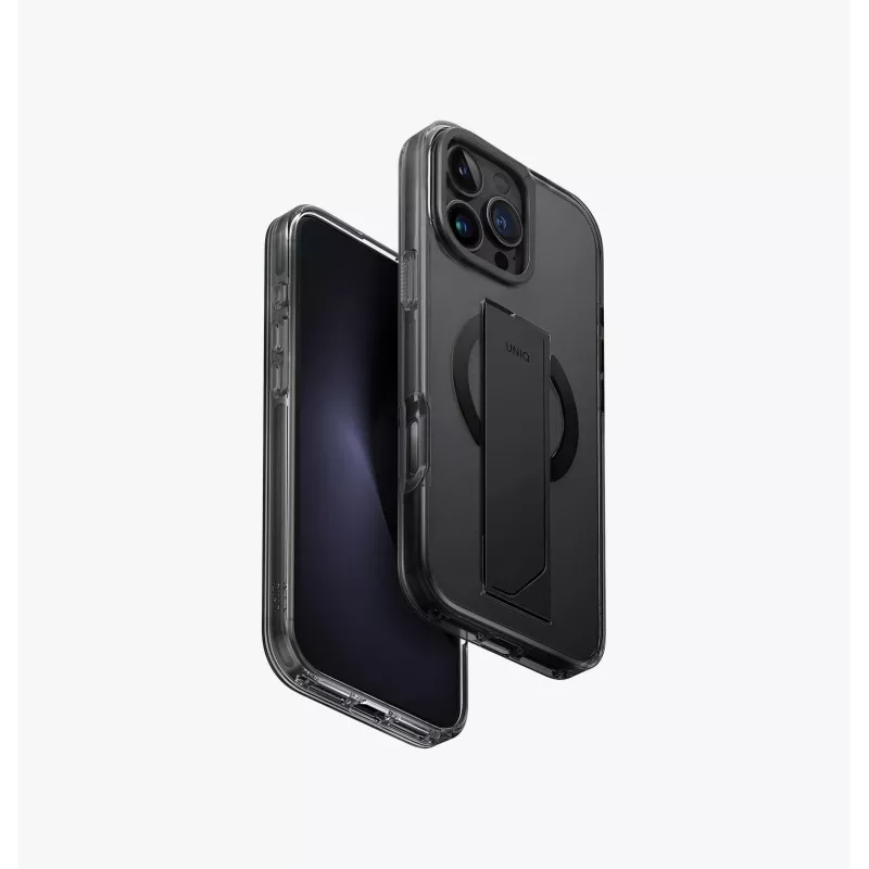 UNIQ Heldro Max Case für iPhone 16 Pro Max 6,9 Zoll MagClick Laden Klar Transparent