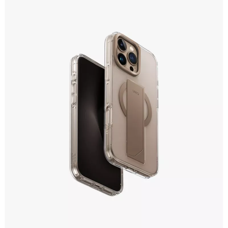 UNIQ Heldro Max Case für iPhone 16 Pro Max 6,9 Zoll MagClick Laden Klar Transparent