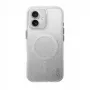 UNIQ Coehl Lumino Case für iPhone 16 6,1 Zoll Magnetisches Laden Funkelndes Silber