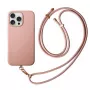 UNIQ Coehl Creme Case für iPhone 16 Pro 6,3 Zoll mit magnetischem Laden, Ballettrosa