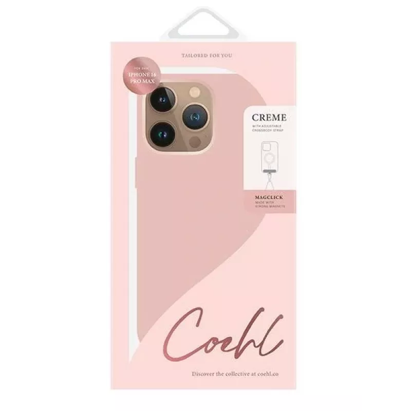 UNIQ Coehl Creme Case für iPhone 16 Pro Max 6,9 Zoll Magnetic Charging Ballet Pink