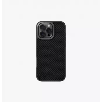 UNIQ Keva Max Magclick Charging Case für iPhone 16 Pro 6,3 Zoll - Schwarz Carbon