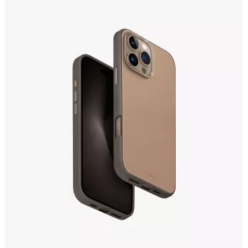 UNIQ Lyden DS Magclick Charging Case für iPhone 16 Pro Max 6,9 Zoll, Gelb-Grau