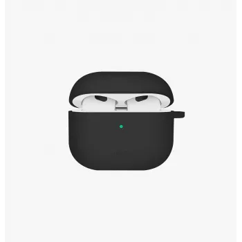UNIQ Nexo Case für AirPods 4 mit Ohrhaken Silikon Schwarz