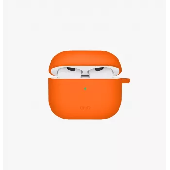 UNIQ Nexo Case für AirPods 4 mit Ohrbügeln, Silikon, Pazifikblau