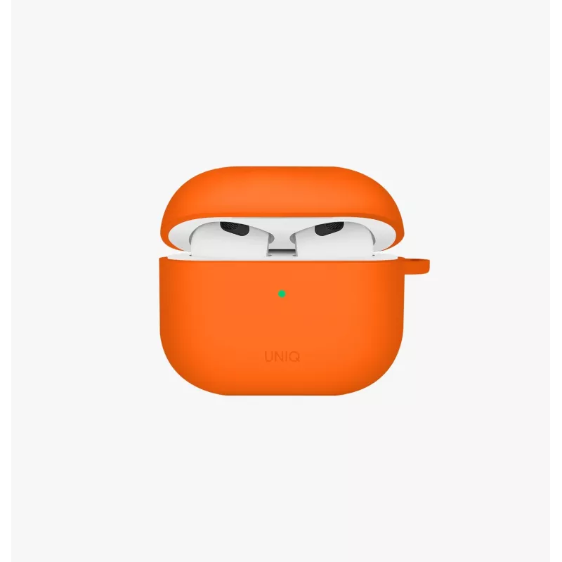 UNIQ Nexo Case für AirPods 4 mit Ohrbügeln, Silikon, Pazifikblau