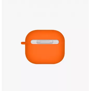 UNIQ Nexo Case für AirPods 4 mit Ohrhaken Silikon Volt Orange