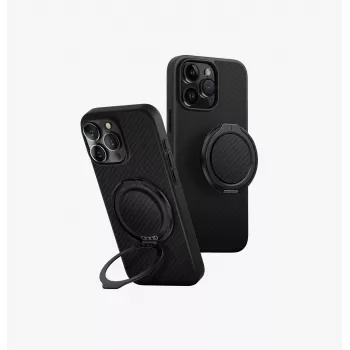 UNIQ Keva Air Case für iPhone 16 Pro Max 6,9 Zoll Magclick Laden Carbon Black