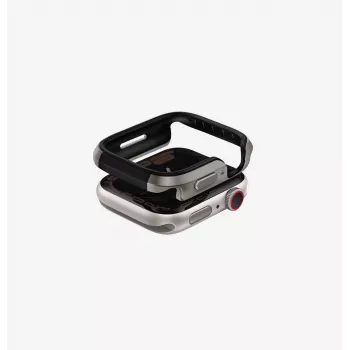 UNIQ Valencia Apple Watch Series 46mm Bumper-Hülle, Titanium Silver