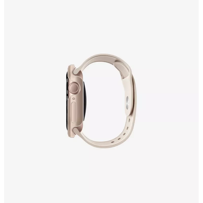 UNIQ Valencia Apple Watch Series 46mm Bumper-Hülle, Titanium Silver