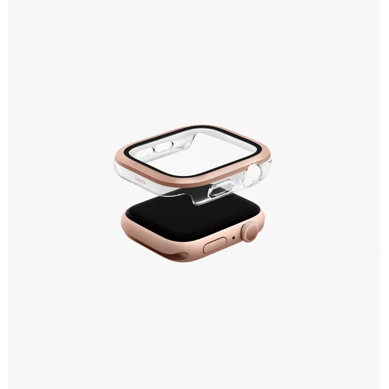 UNIQ Voute Case für Apple Watch Ultra 49mm mit gehärtetem Glasschutz Silber