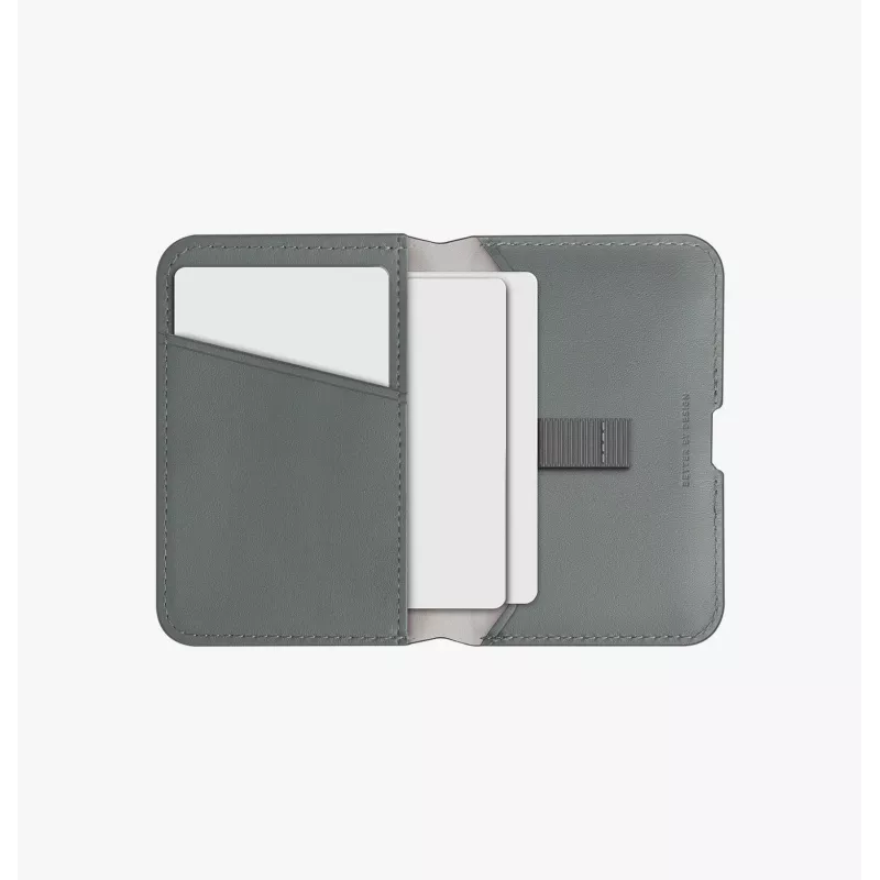 UNIQ Lyden DS MagSafe Wallet mit Telefonständer, RFID-Blockierung, Schwarz