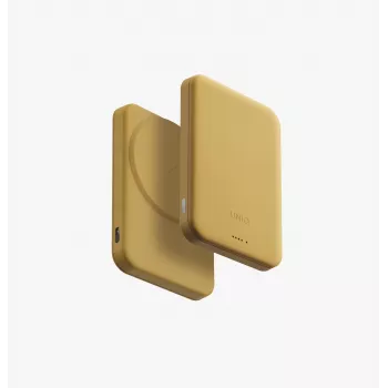 UNIQ Lyden Lexa Magnetic Power Bank 5000mAh PD USB-C MagSafe Gelb