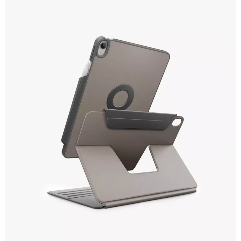 UNIQ Rovus Snapmount Magnetic 360 Rotating Detachable Case für iPad 11 A16 (2025) / iPad 10.9 10. Generation (2022) Grau