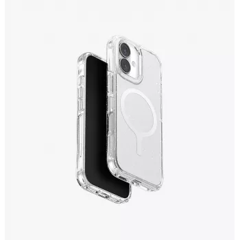 UNIQ LifePro Xtreme MagClick Ladehülle für iPhone 17, Clear Glitter