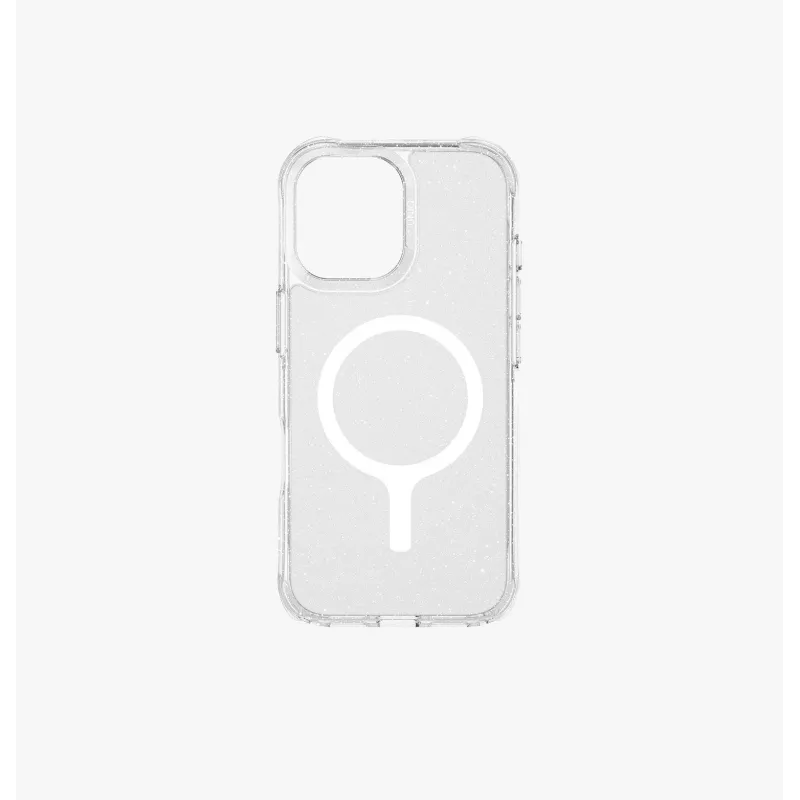 UNIQ LifePro Xtreme MagClick Ladehülle für iPhone 17, Clear Glitter