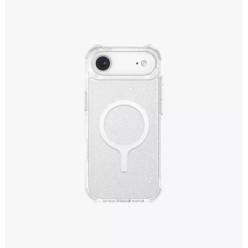 UNIQ LifePro Xtreme MagClick Ladehülle für iPhone Air, Transparent/Glitter