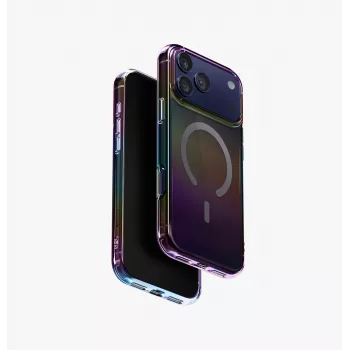 UNIQ Iridescia Case für Apple iPhone 17 Pro Max Magclick Charging Midnight Quartz