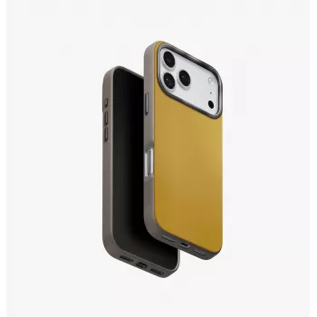 UNIQ Lyden DS Case für iPhone 17 Pro MagClick Charging Gelb-Grau