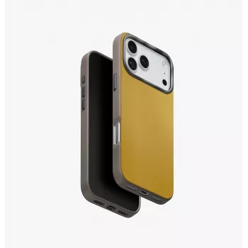 UNIQ Lyden DS Case für iPhone 17 Pro Max MagClick Charging Gelb/Grau