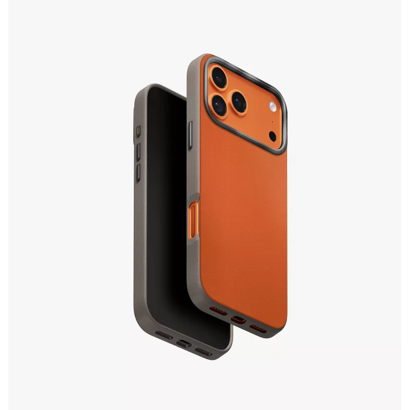 UNIQ Lyden DS Case für iPhone 17 Pro Max MagClick Charging Gelb/Grau