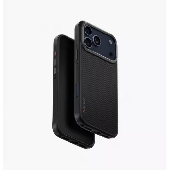 UNIQ Keva Case für iPhone 17 Pro Max MagClick Charging Schwarz