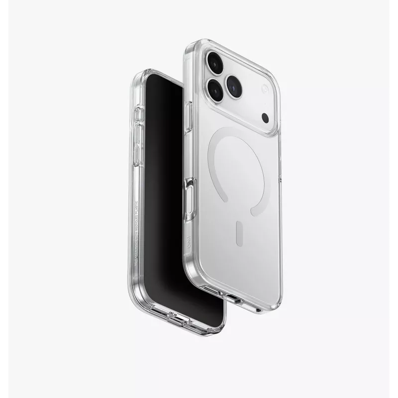 UNIQ Clario Hülle für iPhone 17 Pro Max, MagClick Charging, Schwarz