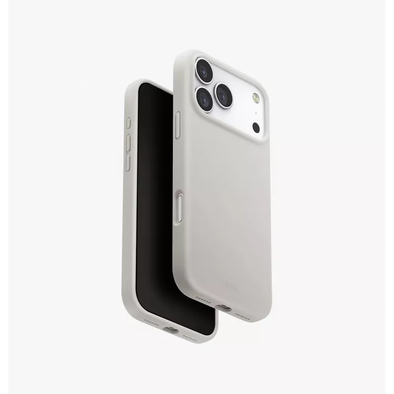 UNIQ Lino Case für iPhone 17 Pro Max, MagClick Charging, Grau