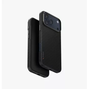 UNIQ Keva EDGE Case für iPhone 17 Pro Max MagClick Charging Schwarz