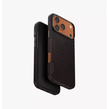 UNIQ Keva EDGE Case für iPhone 17 Pro Max MagClick Charging Orange