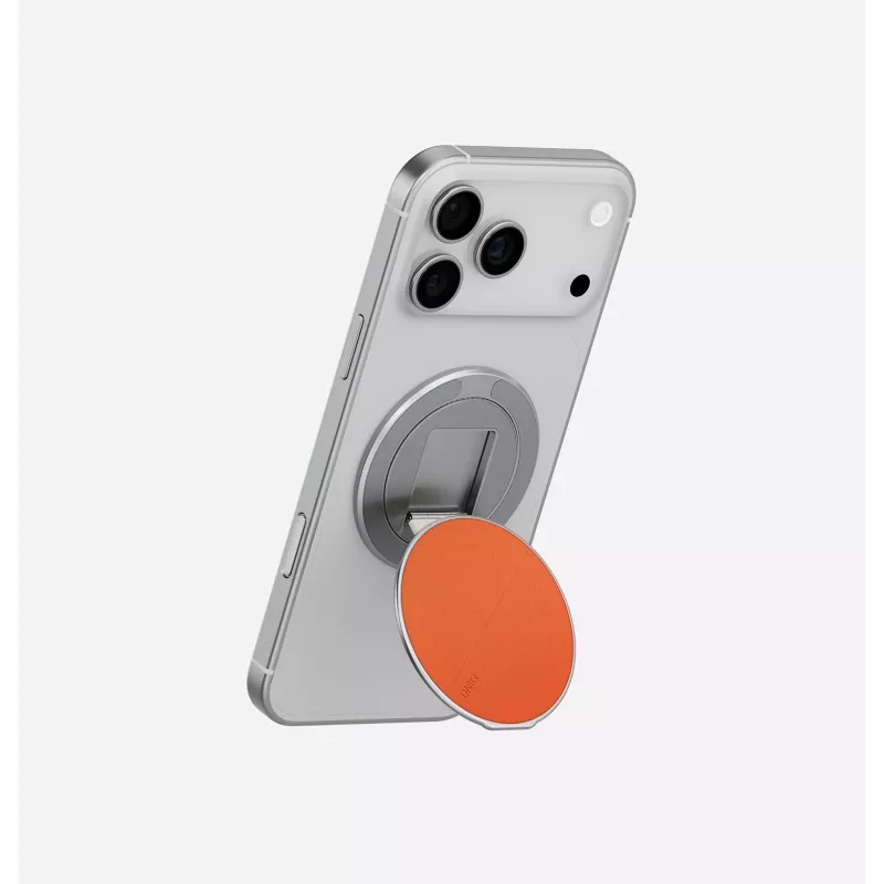 UNIQ Grivix Classic 360 Mount&Grip Stand Magnetischer Telefonhalter & Ständer Stahlgrau