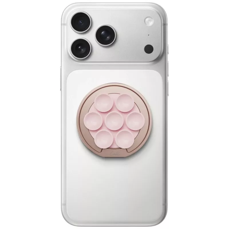 UNIQ Coehl Luna Magnetische Auto-Halterung mit Spiegel und Saugnapf Pink