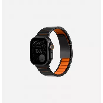 UNIQ Strova Flex Strap für Apple Watch 44/45/46/49mm Series 1/2/3/4/5/6/7/8/9/10/11/SE/SE2/SE3/Ultra/Ultra 2/Ultra 3 Silver-Lime