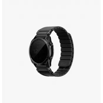 UNIQ Fluo Smart-Fit Silikonarmband für Garmin 22mm - Schwarz