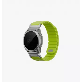 UNIQ Fluo Smart-Fit Silikonarmband für Garmin 22mm - Schwarz