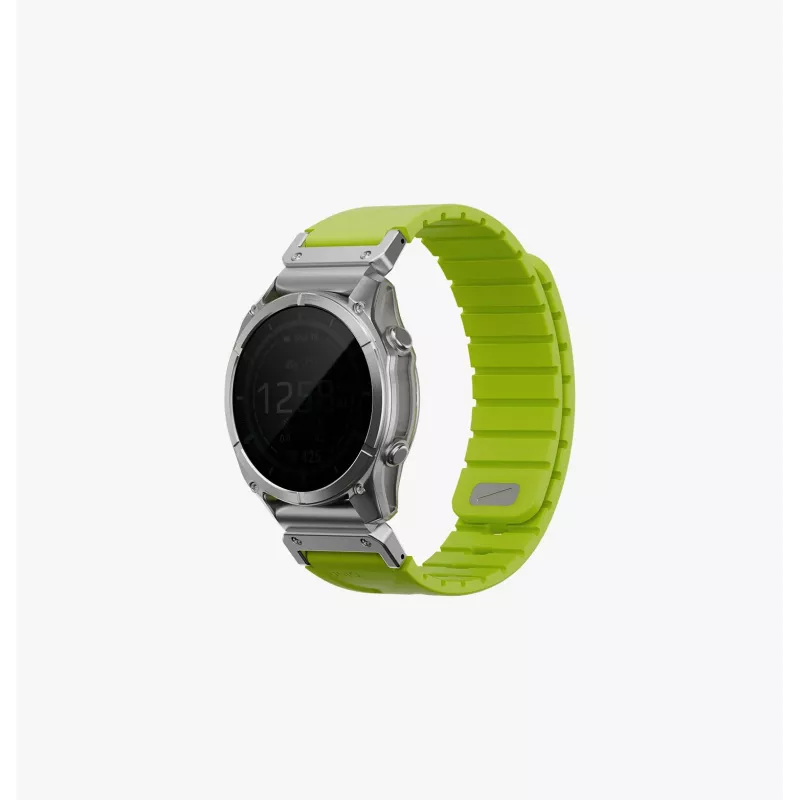 UNIQ Fluo Smart-Fit Silikonarmband für Garmin 22mm - Schwarz