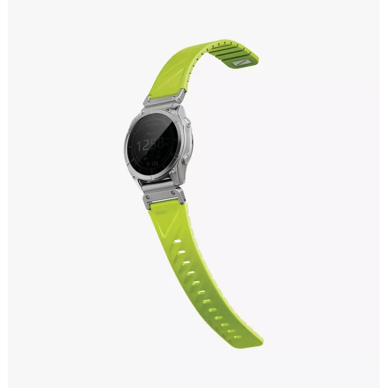 UNIQ Fluo Smart-Fit Silicone Strap for Garmin 22mm - Lime Green