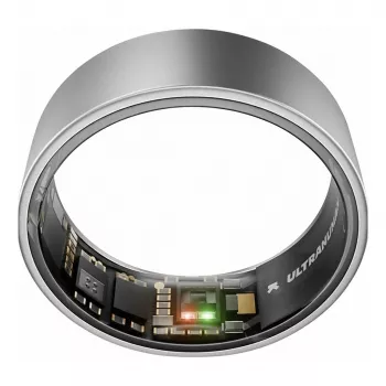 ULTRAHUMAN Ring Air - Smart Ring für Damen und Herren - Schlaf- und Fitness-Tracking Wearable - Herzfrequenz - Smart Ring Roh-Titan Größe 11
