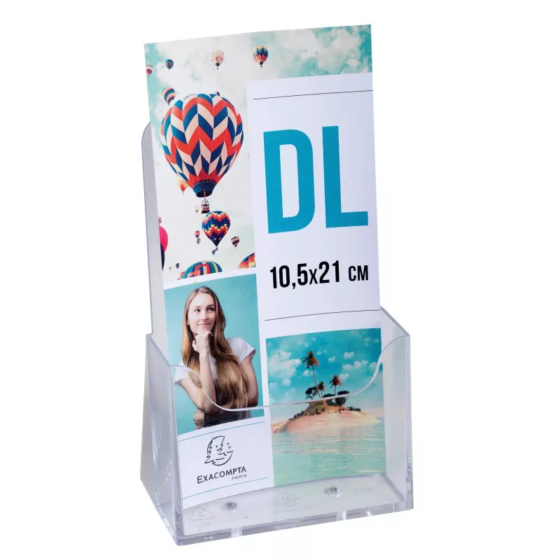Exacompta 73058D Dokumentenhalter - Polystyrol - Transparent - DL - 65 x 115 x 182 mm