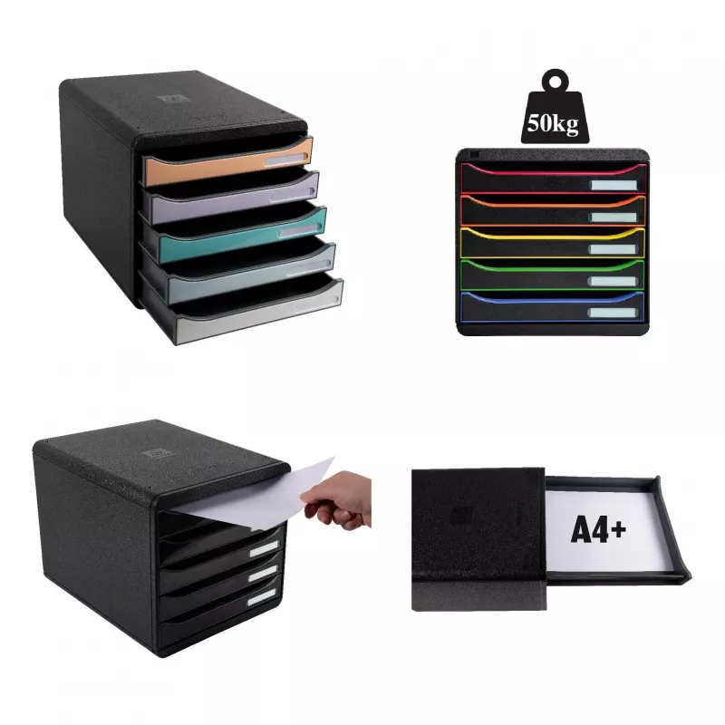 Exacompta BIG-BOX PLUS Office Harlequin Schubladenbox, 347 x 278 x 271 mm (309913D)