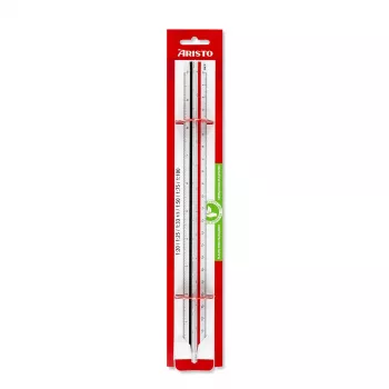 ARISTO Dreikant-Maßstab D-Profil Weiß 30 cm (AR23703EB)