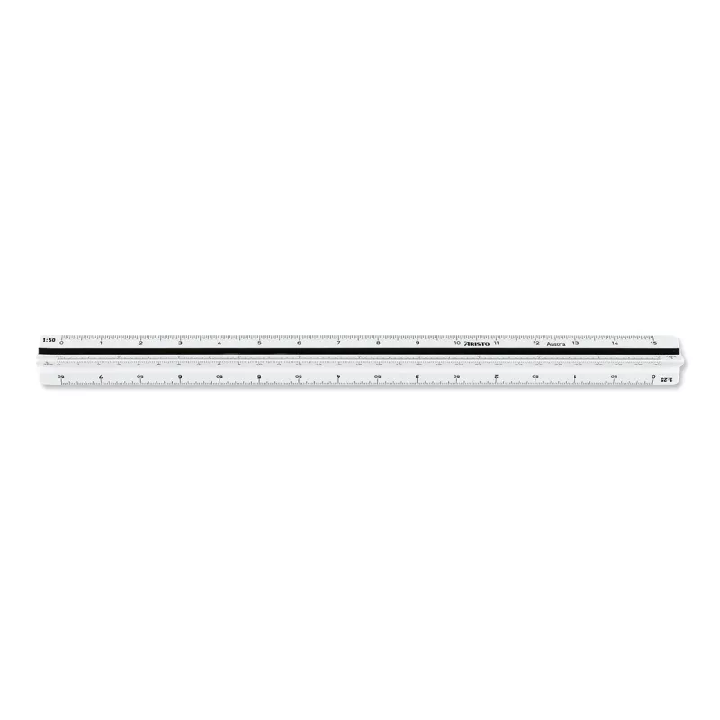 ARISTO Dreikant-Maßstab D-Profil Weiß 30 cm (AR23703EB)