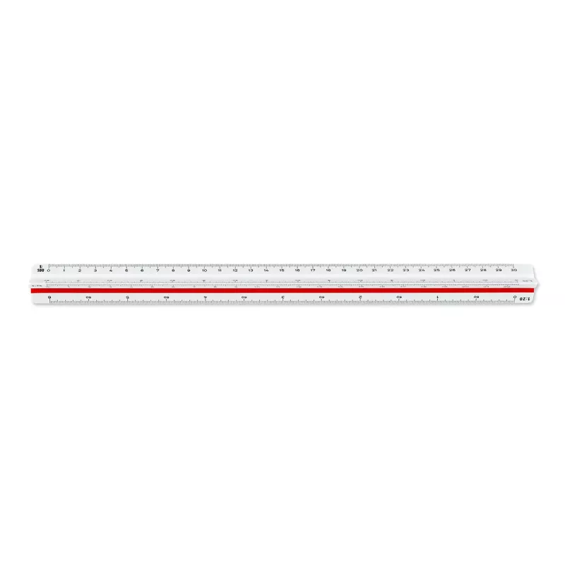 ARISTO Dreikant-Maßstab D-Profil Weiß 30 cm (AR23703EB)