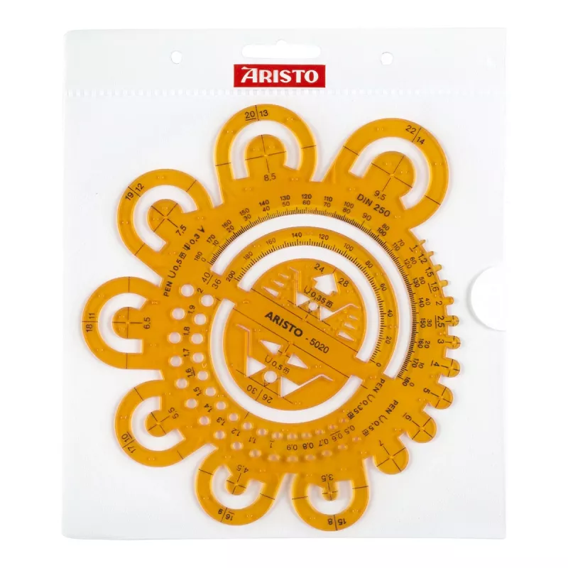 Aristo AR 5020 Radius-Schablone 0,5-40 mm