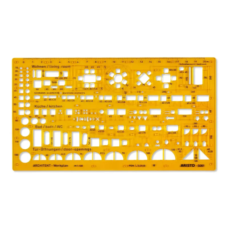 ARISTO Architektur-Kombinationsschablone AR5061