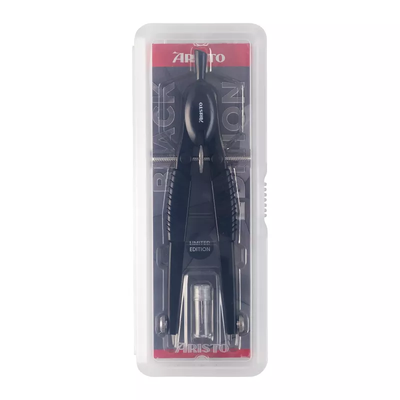 ARISTO Black Edition Präzisions-Zirkel Schwarz, 1 Stück (AR55778-25)