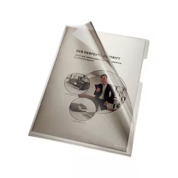 Esselte Leitz Dokumentenhülle DIN A4 Hart-PVC 0,15 mm Grau 205000GR 100 Stück
