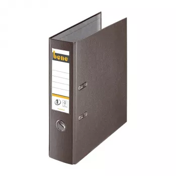 Bene Hebelaktenordner A4 80mm Braun PP-Kunststoff