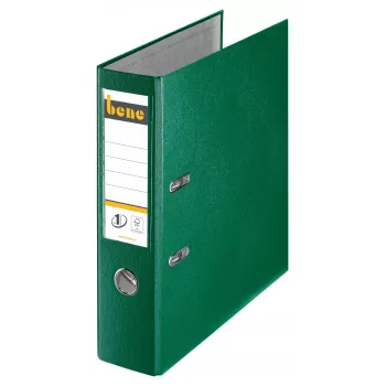 Bene Hebelaktenordner A4 80 mm Grün PP-Kunststoff