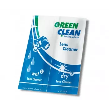 GREEN CLEAN Wet & Dry Cleaning Wipes Set - 10 Packs (20 Tücher) für Bildschirme, LCD, LED, Plasma, TFT, Laptops, Tablets, Smartphones, Monitore - Alkoholfrei, Schlierenfrei, Antistatisch